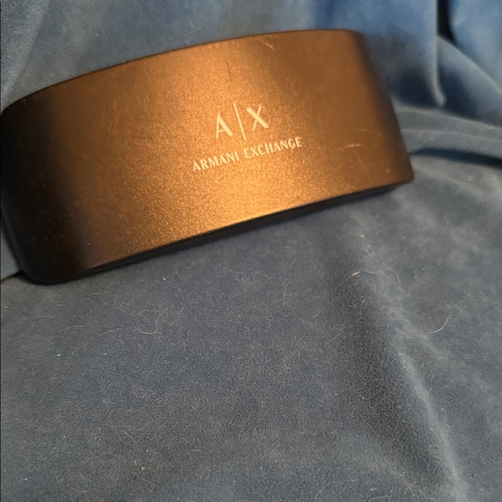 Armani Exchange hard Black glasses case